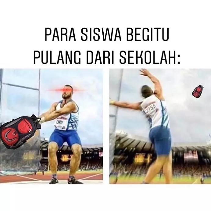 Meme lucu pulang sekolah 1cak