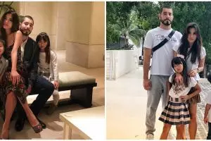 10 Potret akrab Vinny suami Adinda Bakrie & dua anak tirinya