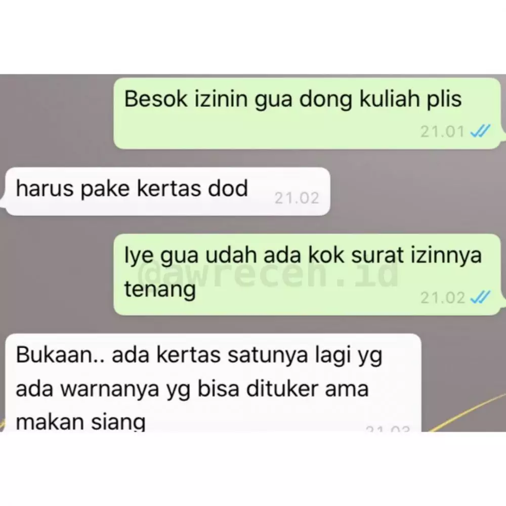 chat WA lucu bikin emosi teman © 2020 instagram.com chat WA lucu bikin emosi teman © 2020 instagram.com