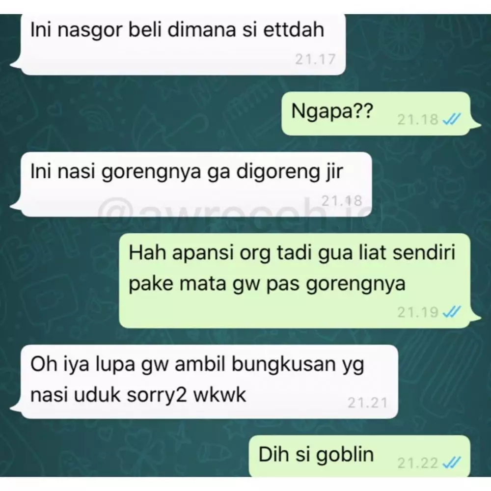 chat WA lucu bikin emosi teman © 2020 instagram.com chat WA lucu bikin emosi teman © 2020 instagram.com