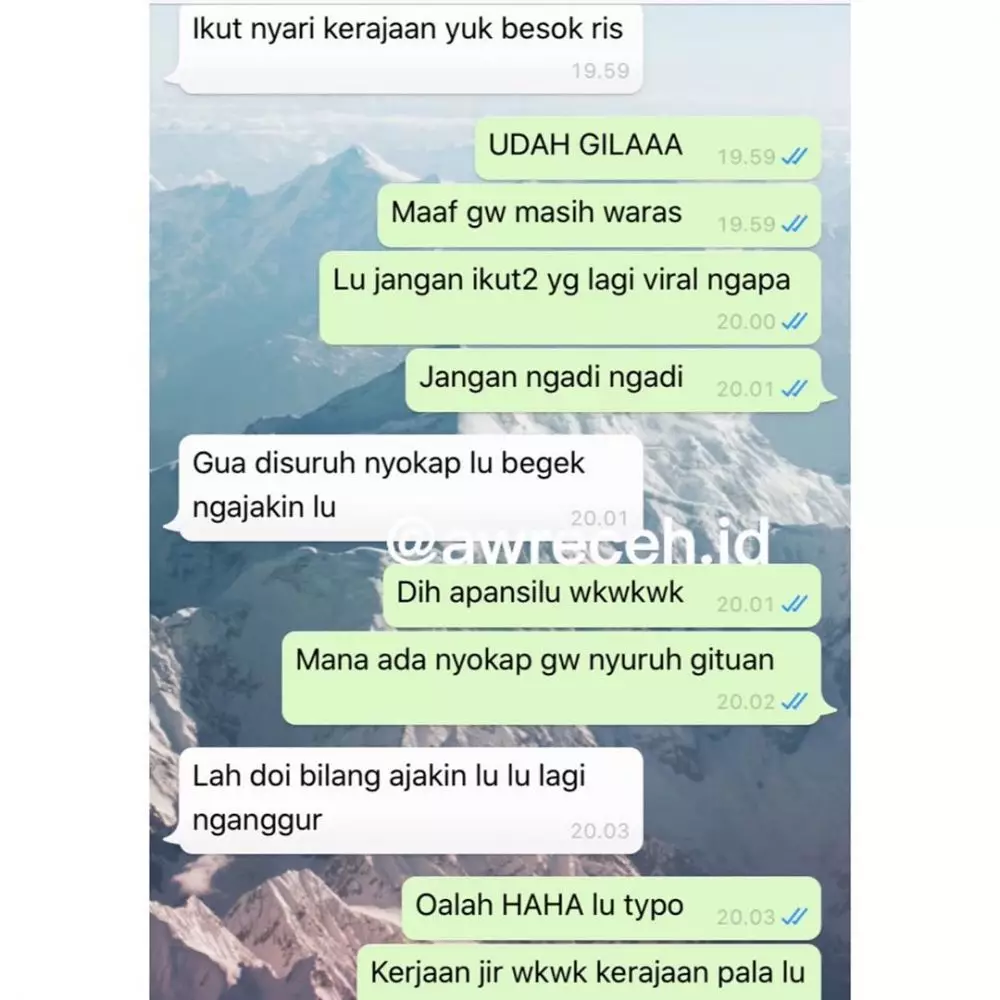 chat WA lucu bikin emosi teman © 2020 instagram.com chat WA lucu bikin emosi teman © 2020 instagram.com