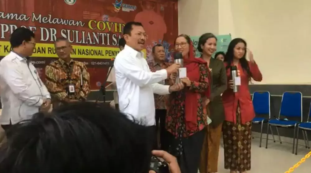 Potret semringah pasien sembuh Corona  Instagram 