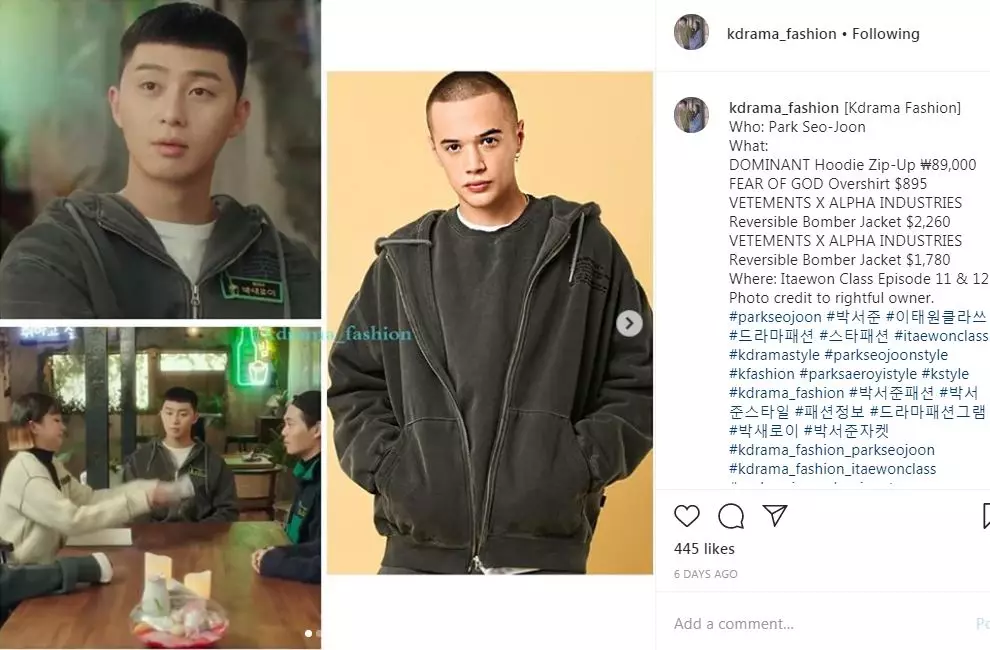 Ini Harga Fantastis 10 Outfit Park Seo-joon di drama Itaewon Class Instagram Ini Harga Fantastis 10 Outfit Park Seo-joon di drama Itaewon Class Instagram