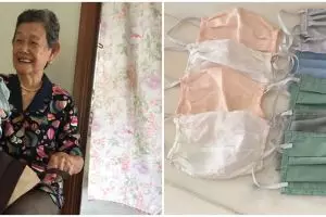 Kisah haru ibu jahit masker cegah Corona untuk anak-anaknya