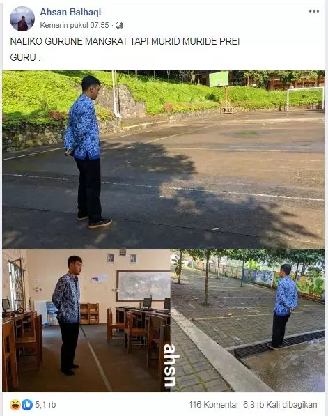 Momen kegabutan guru Berbagai sumber