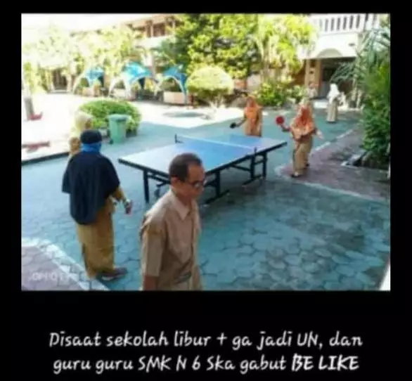 Momen kegabutan guru Berbagai sumber