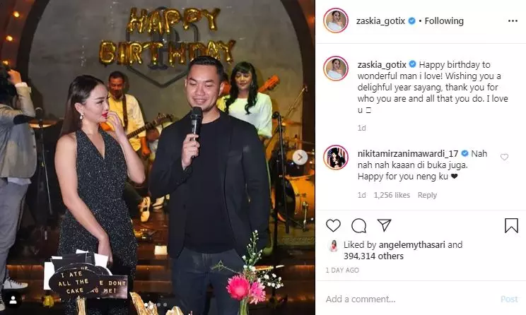 reaksi Zaskia Gotik © 2020 Instagram/@zaskia_gotix reaksi Zaskia Gotik © 2020 Instagram/@zaskia_gotix