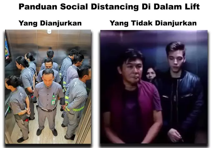 Meme panduan lift berbagai sumber