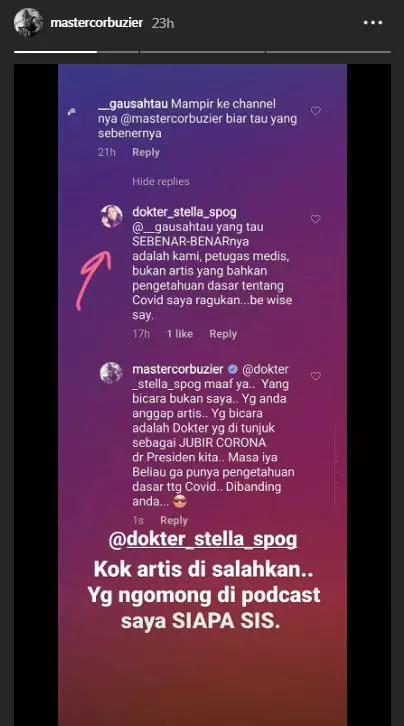 jawaban menohok Deddy © 2020 Instagram/@mastercorbuzier