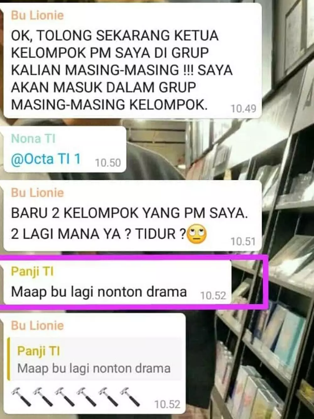 Chat lucu kuliah online  Twitter