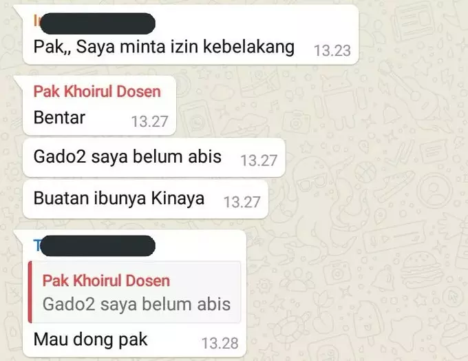 Chat lucu kuliah online  Twitter