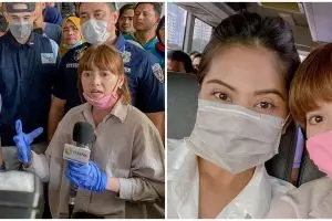 6 Momen Chika Jessica bagi-bagi masker saat Corona mewabah