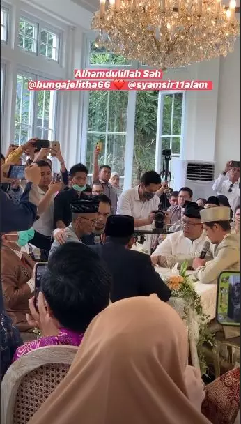 syamsir alam bunga menikah © 2020 brilio.net