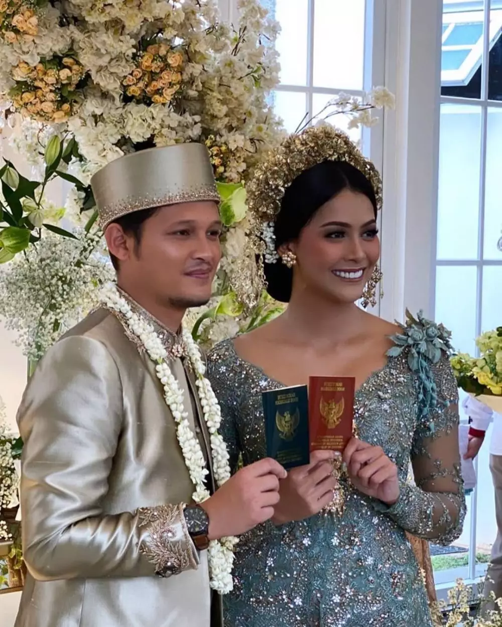 syamsir alam bunga menikah © 2020 brilio.net