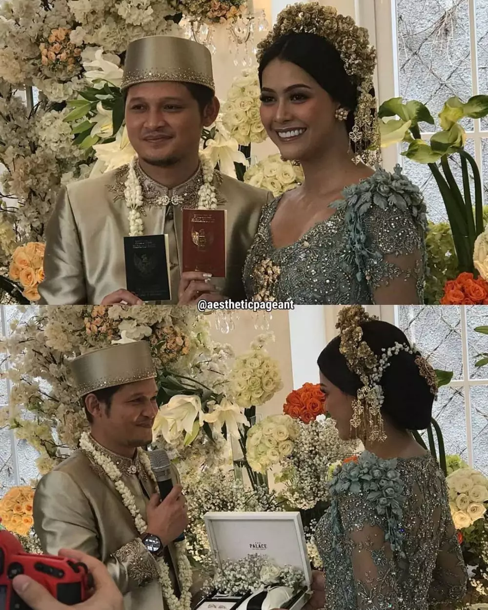 syamsir alam bunga menikah © 2020 brilio.net