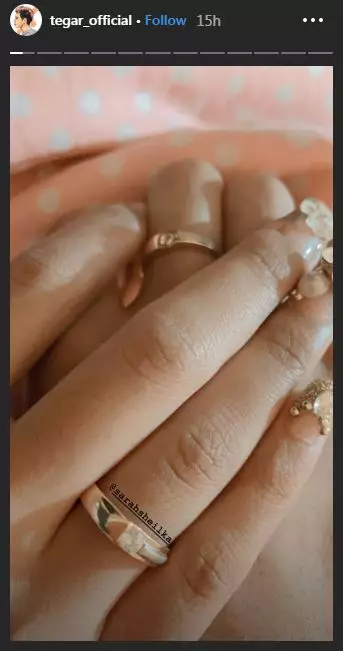 Momen pernikahan Tegar © 2020 Instagram/@tegar_official ; @sarahsheilka 