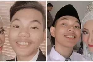 6 Momen pernikahan Tegar Septian di usia 18 tahun