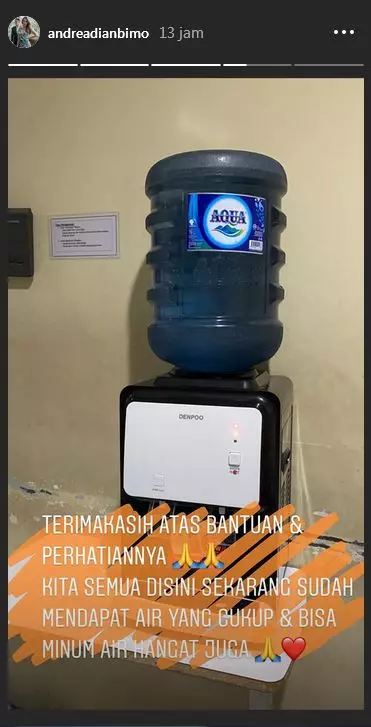 Suasana kamar isolasi Andrea Dian  Instagram