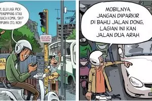 6 Komik ini menyindir pengguna jalan, ngena banget