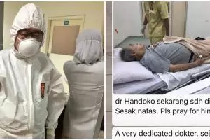 Potret terbaru Dokter Handoko Gunawan, ceria di balik ruang isolasi