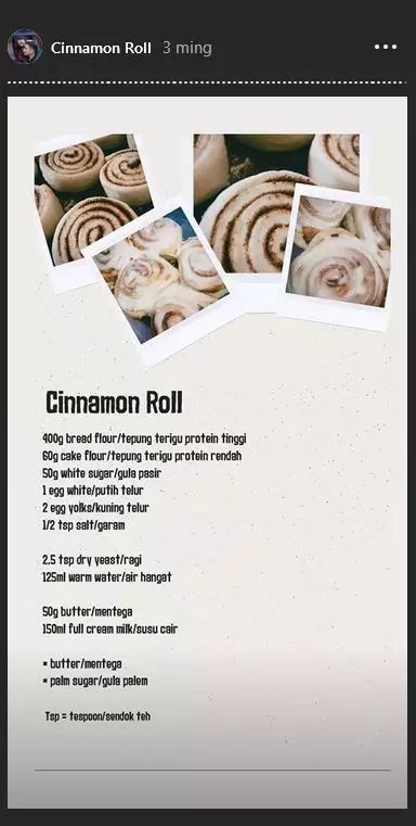 Resep kue Asmirandah  Instagram Resep kue Asmirandah  Instagram