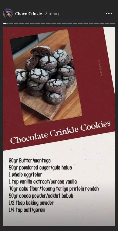 Resep kue Asmirandah  Instagram Resep kue Asmirandah  Instagram