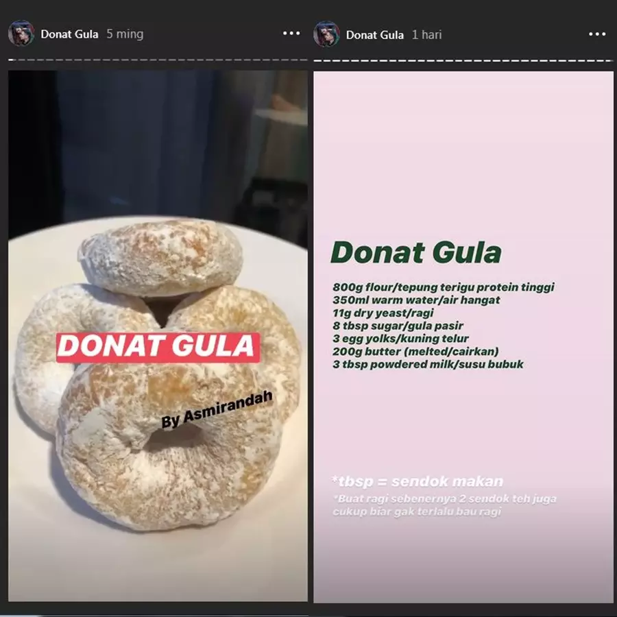 Resep kue Asmirandah  Instagram Resep kue Asmirandah  Instagram