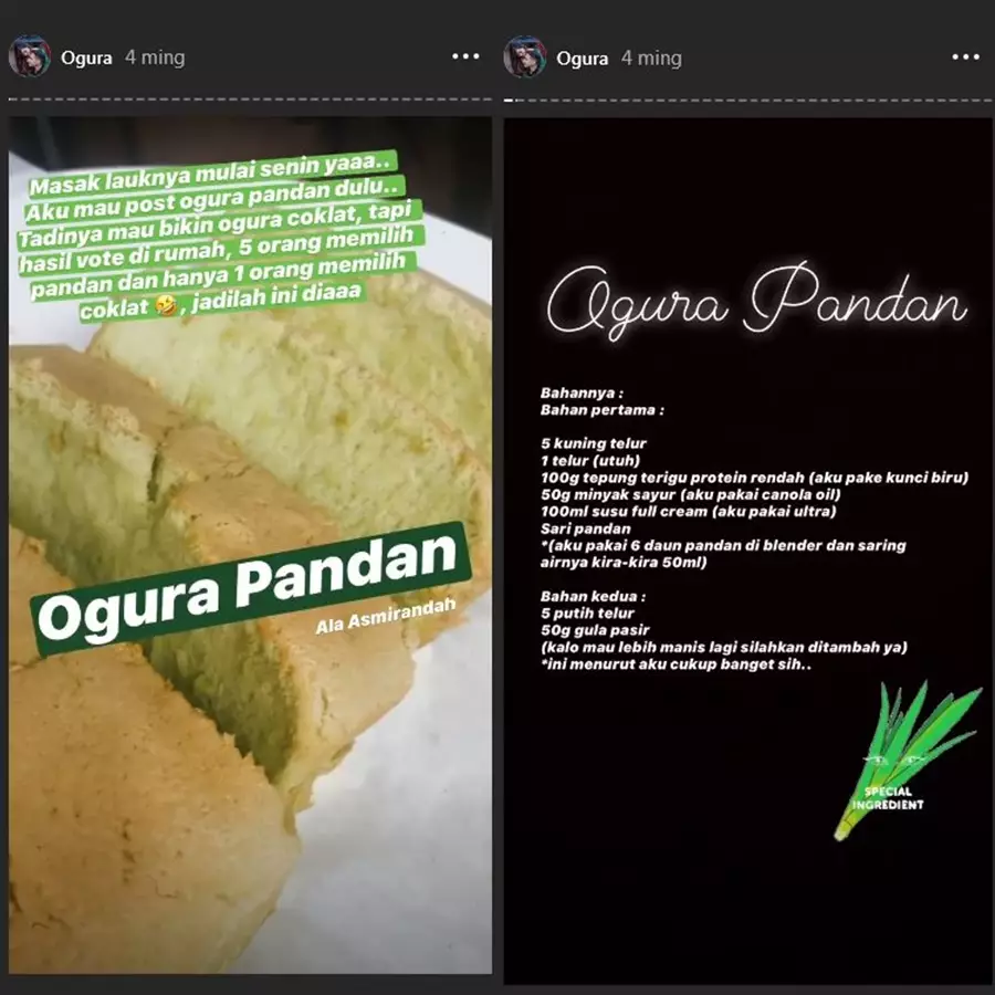 Resep kue Asmirandah  Instagram Resep kue Asmirandah  Instagram