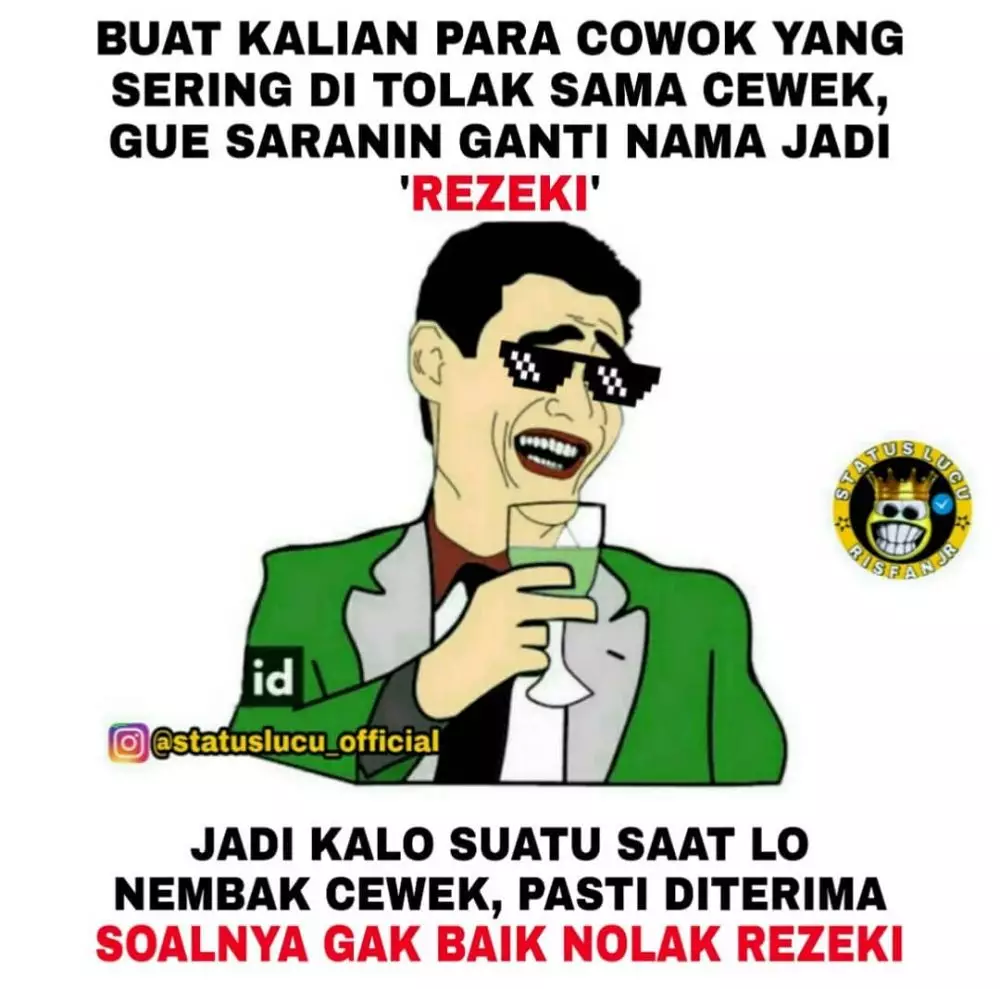 meme lucu cara menghadapi cewek © 2020 instagram.com