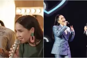 7 Potret aksi panggung Nagita Slavina bareng penyanyi ternama