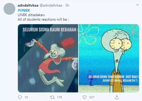 10 cuitan lucu UN ditiadakan  Twitter