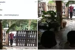 Momen haru dokter pasien Corona berdiri di luar pagar temui anaknya