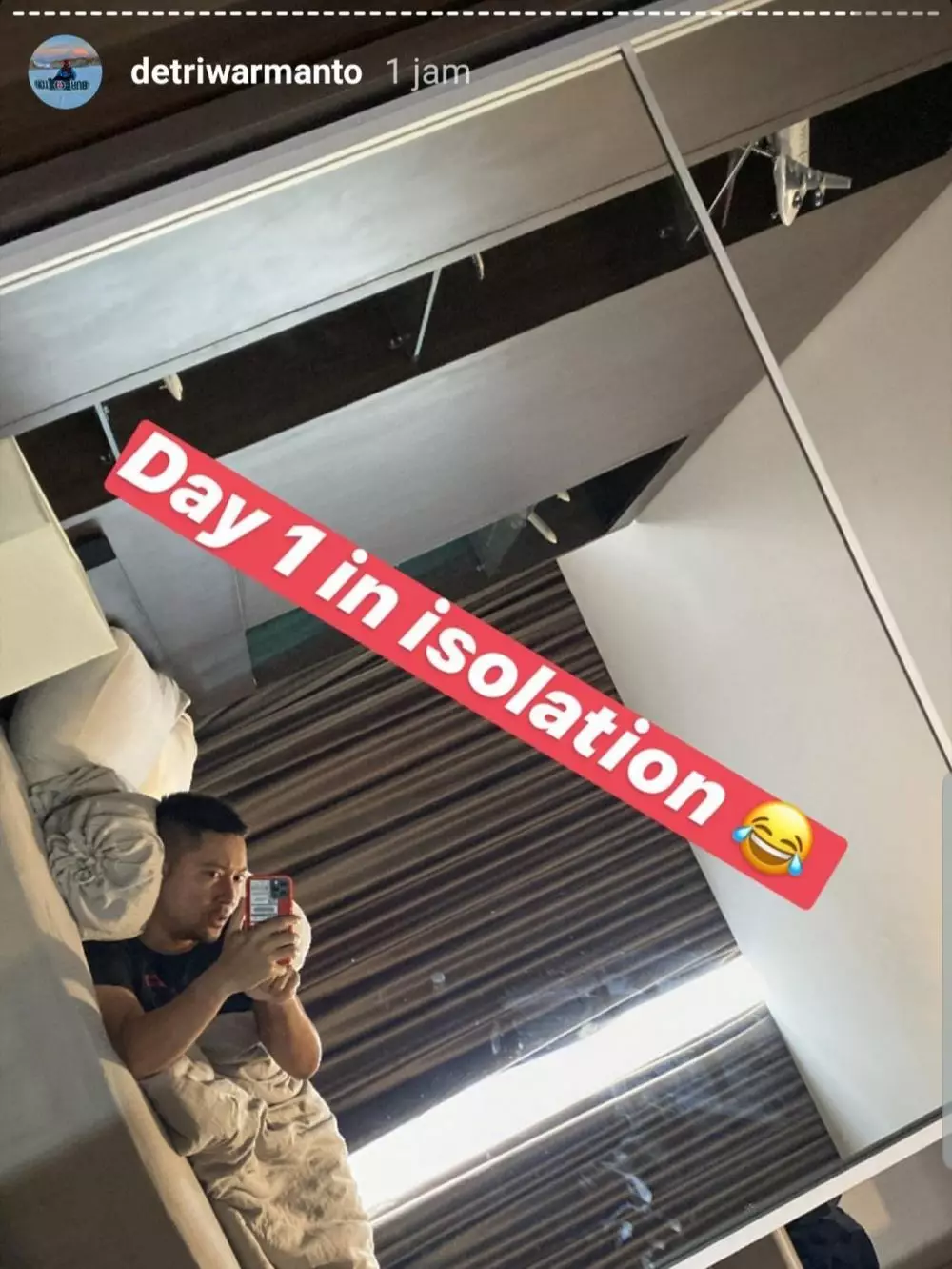 Demitri Warmanto akui menyesal  © 2020 Instagram/@detriwarmanto