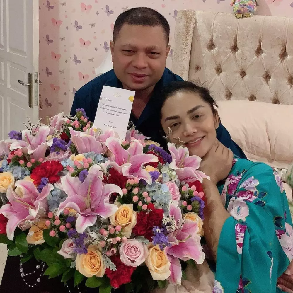 kejutan ultah Krisdayanti ke-45 instagram