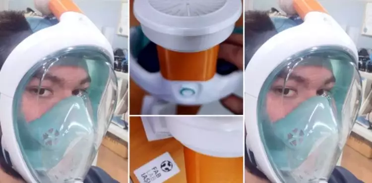Kekurangan masker, tim robotik di Rumania modifikasi masker snorkeling