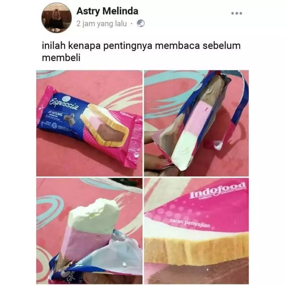 status FB lucu bikin tertipu © 2020 instagram.com