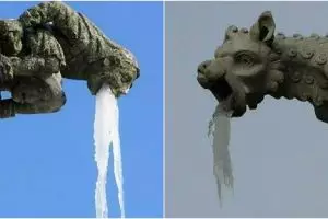 13 Potret kondisi patung saat musim dingin, bikin geleng-geleng