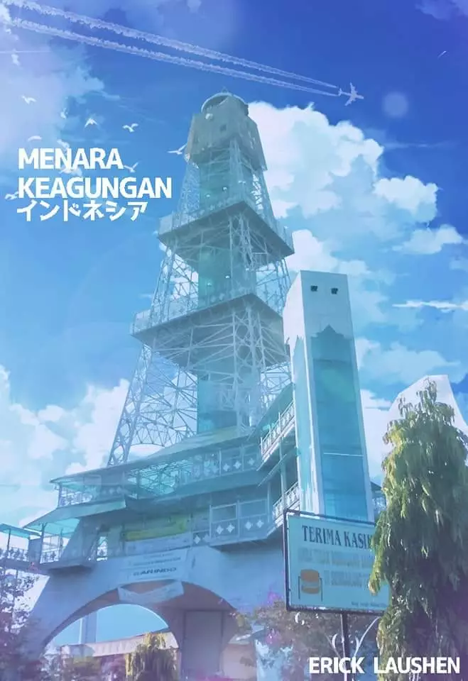 Potret ikon kota di Indonesia mirip animasi Jepang Facebook/eriklaushen