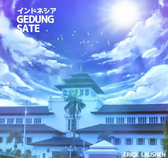 Potret ikon kota di Indonesia mirip animasi Jepang Facebook/eriklaushen