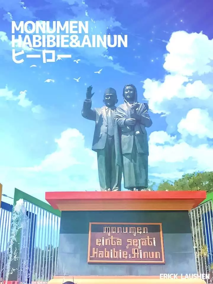 Potret ikon kota di Indonesia mirip animasi Jepang Facebook/eriklaushen