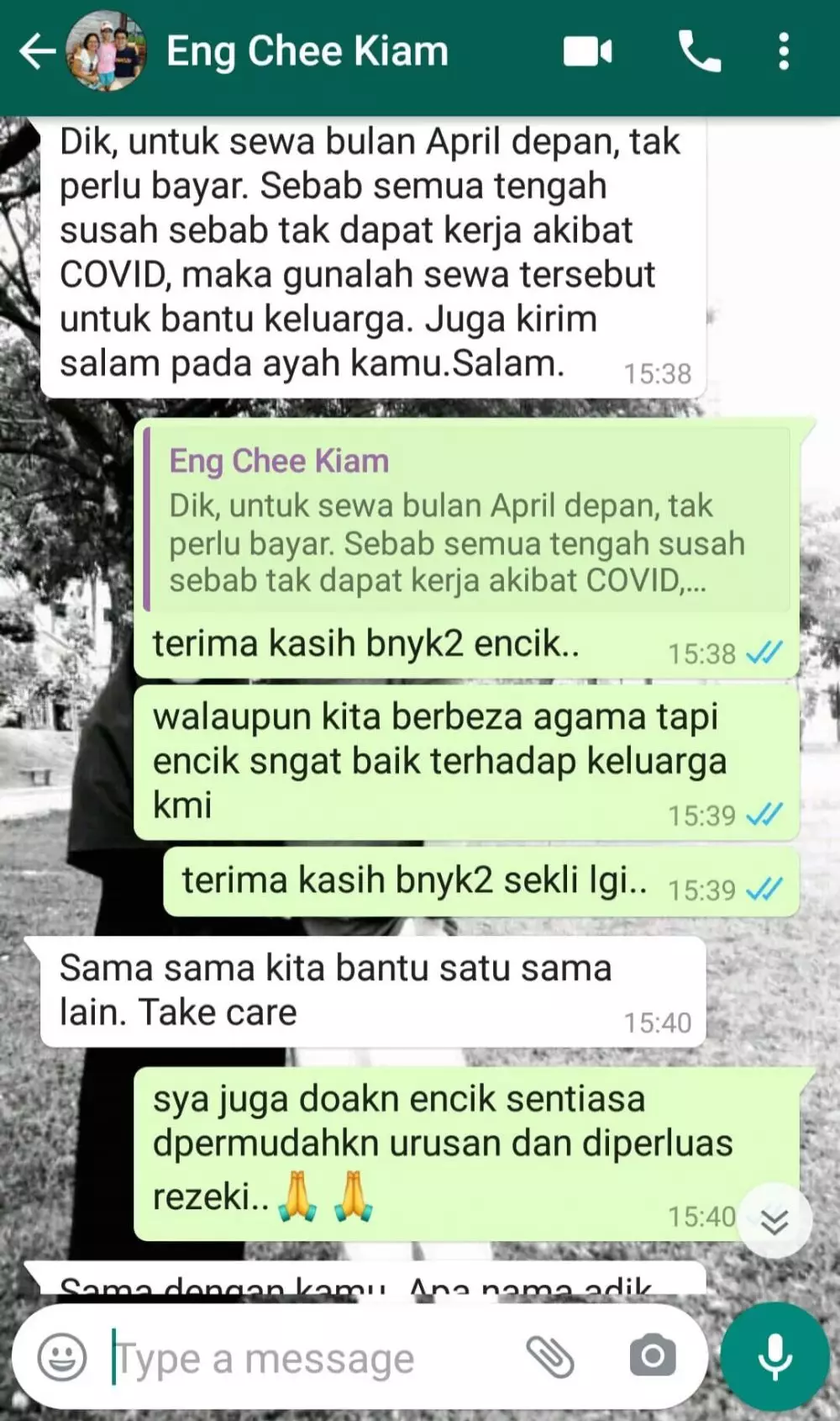 Pemilik kontrakan asal Malaysia gratiskan Unspalsh