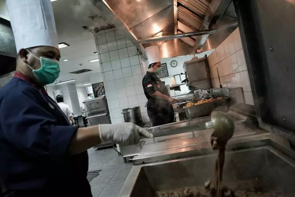 potret interior hotel diinapi petugas medis © 2020 instagram.com