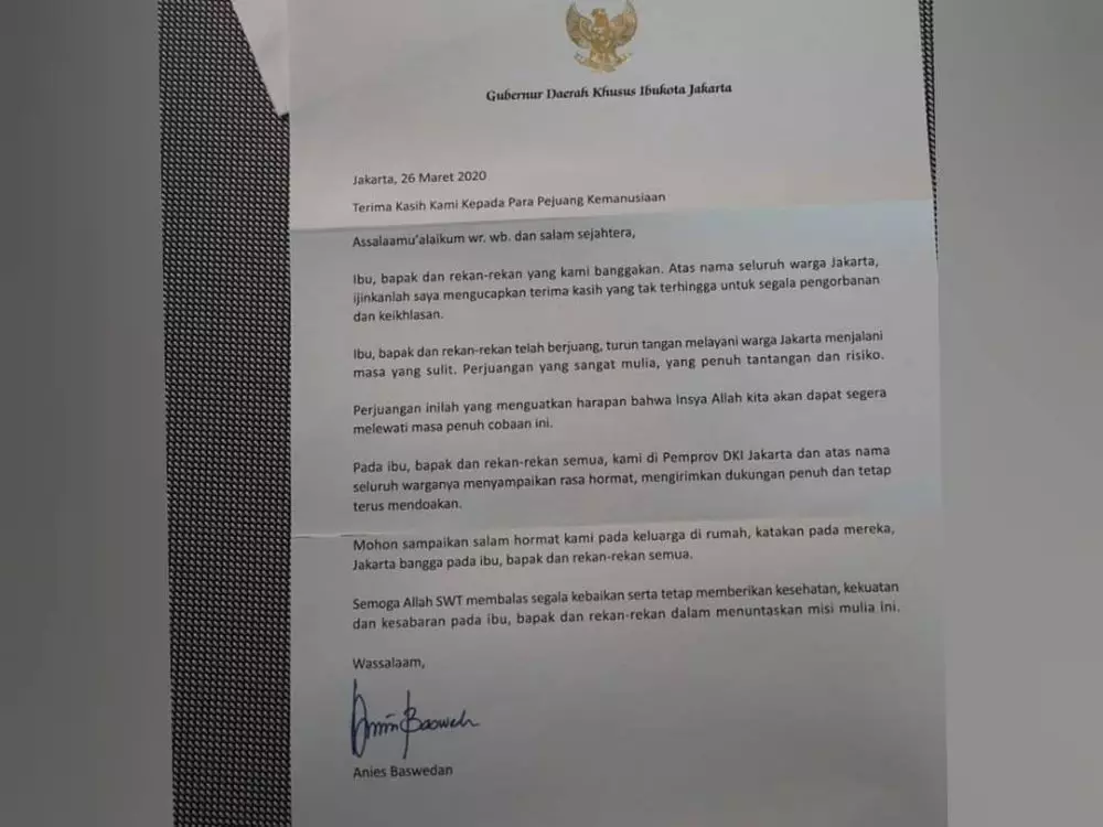 potret interior hotel diinapi petugas medis © 2020 instagram.com