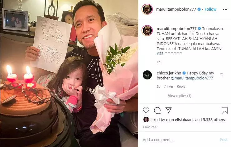 seleb ulang tahun di rumah © 2020 Instagram/@ananghijau ; Instagram/@vinogbastian__