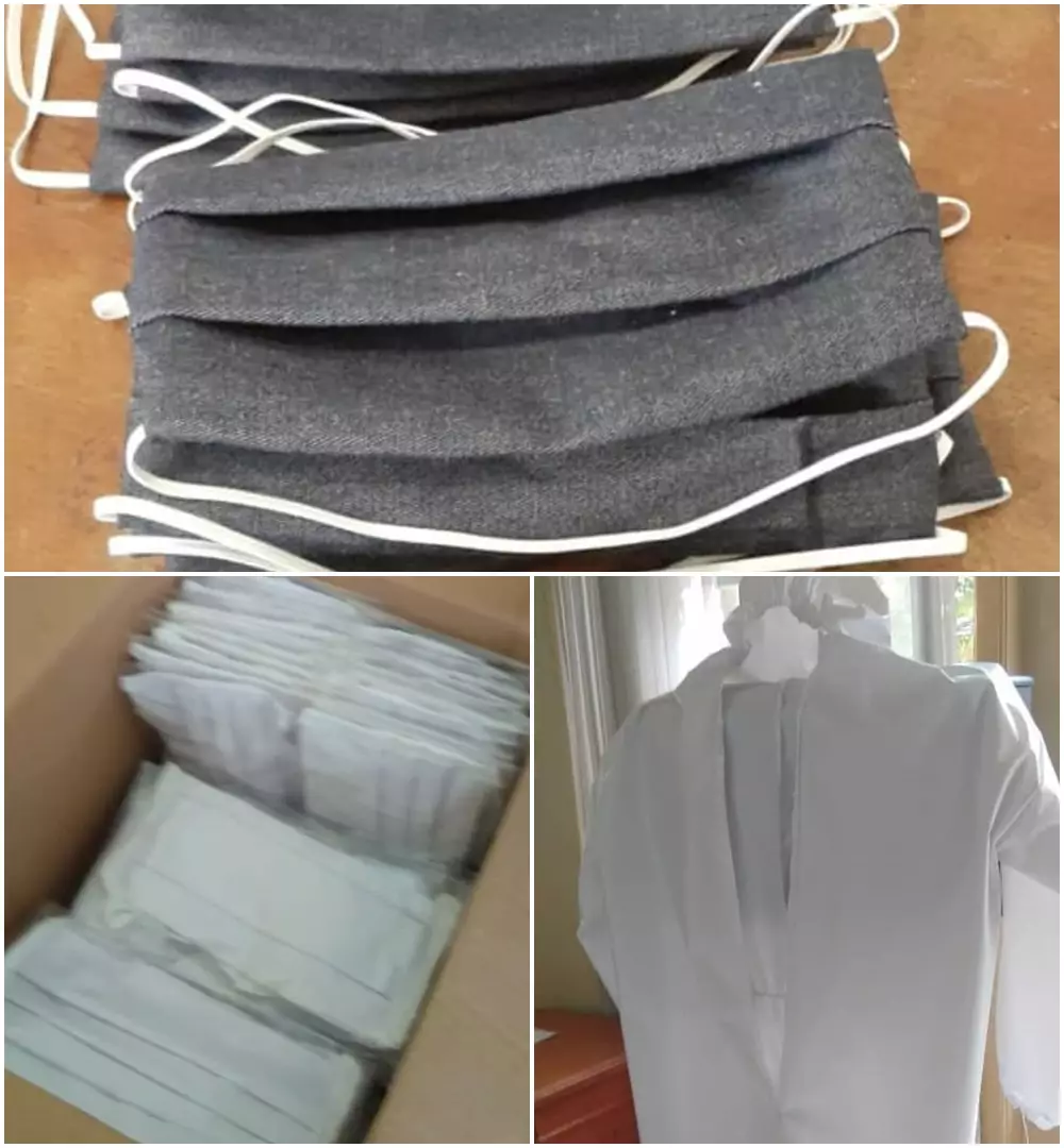 5 Potret pasien rehabilitasi rumah sakit jiwa bantu siapkan APD © 2020 brilio.net