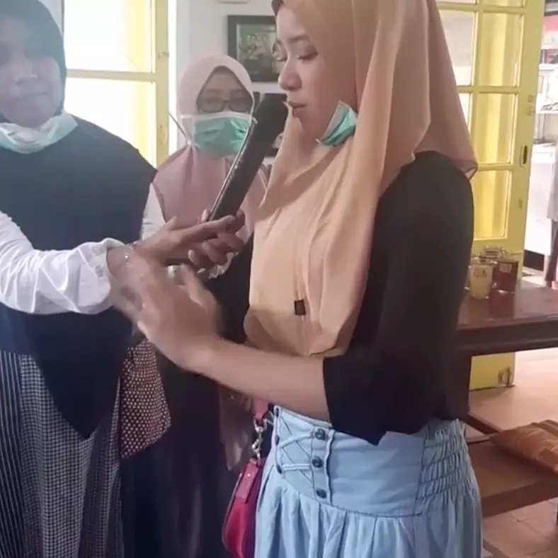 Momen Tiara Idol sosialisasi cegah Corona Instagram  Momen Tiara Idol sosialisasi cegah Corona Instagram