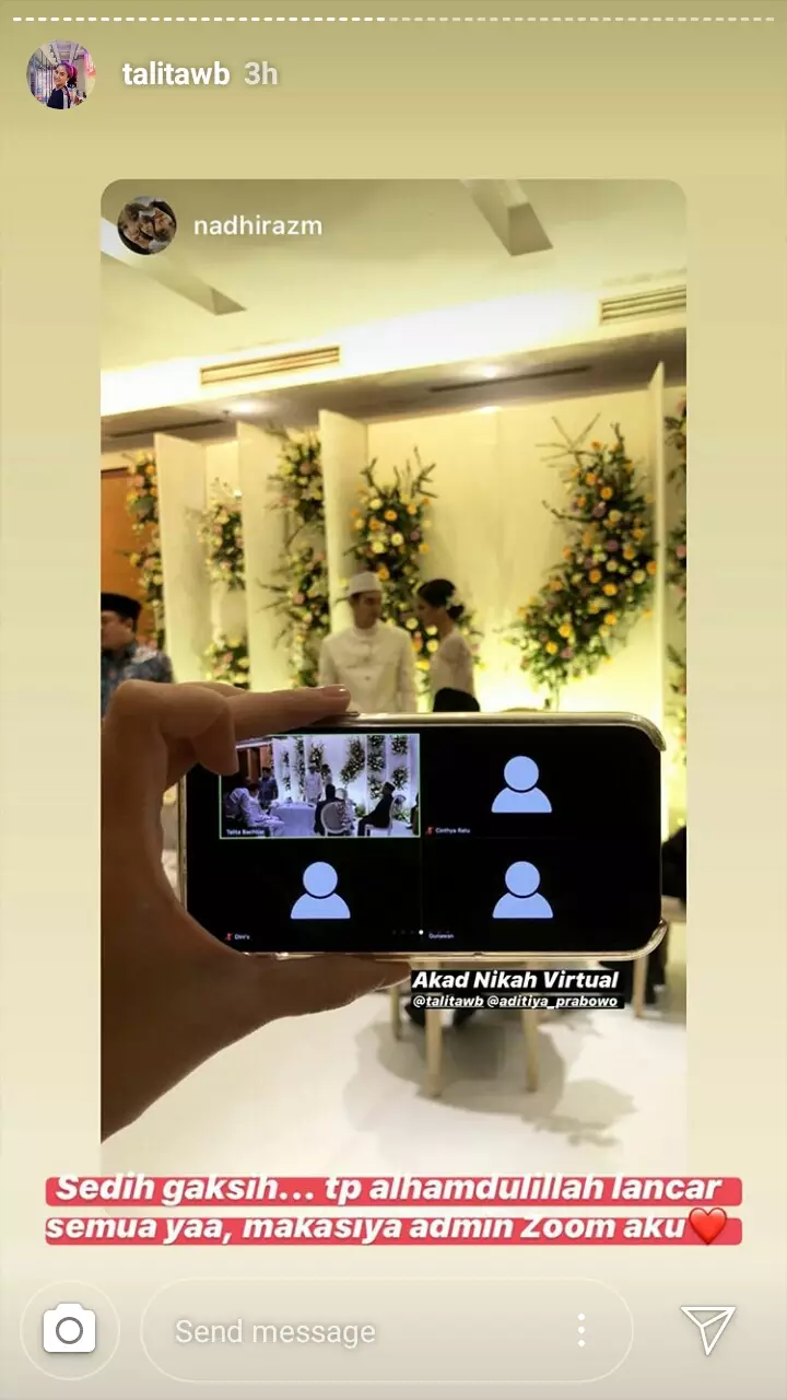 akad nikah adik ipar Tasya Kamila berbagai sumber