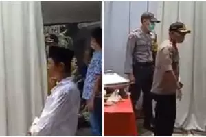 Viral detik-detik polisi marah-marah bubarkan arisan warga
