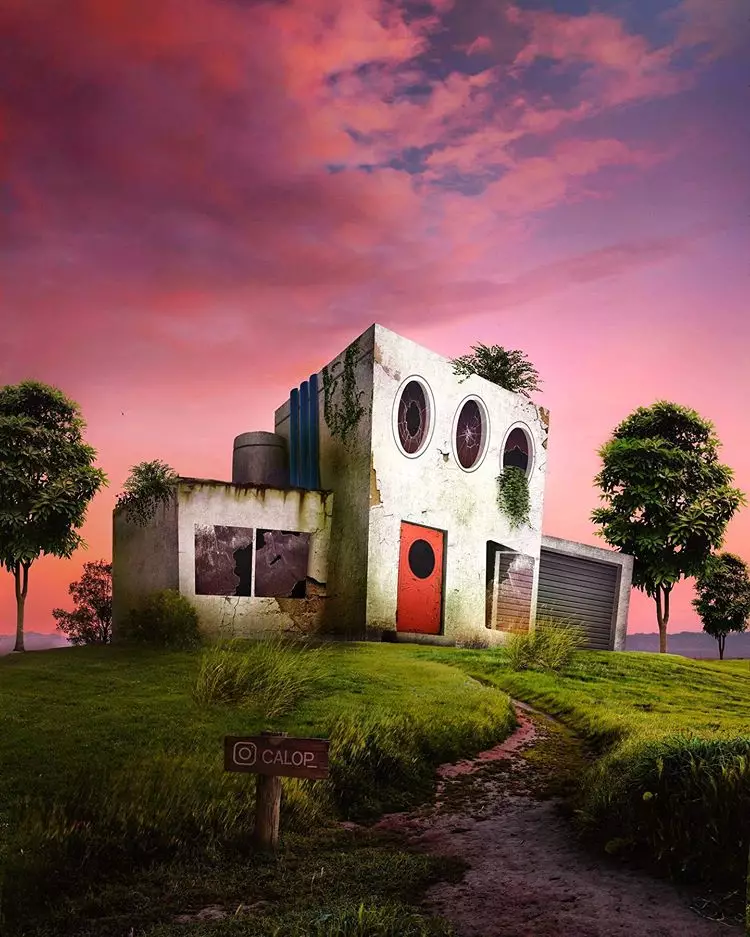 Editan benda di dunia kartun jika ada di dunia nyata Instagram/ @calop_