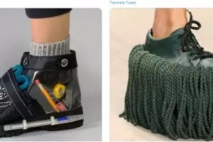 9 Cuitan lucu warganet pamer sepatu sekolah ini bikin kesal